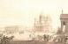 Вид Исаакиевской площади со стороны Сената (слева от Исаакия - ''Дом со львами''). Литография. 1820-е гг.